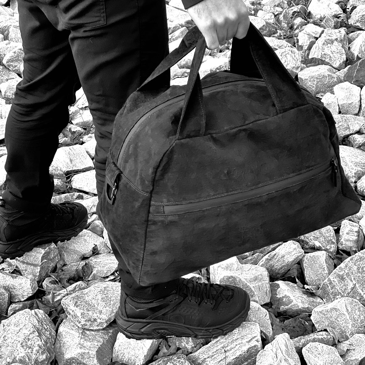 Dyneema Bonded Leather Duffle by Y Athletics